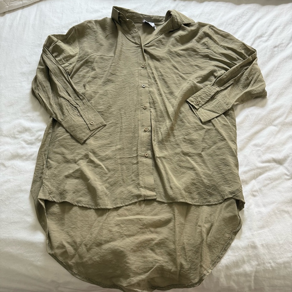 Green Button Down Shirt